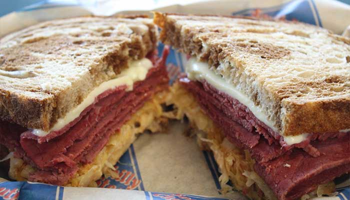 Market Favorites menu includes the Reuben Sandwich served at Colorado's best restaurant South Philly Cheese Steaks